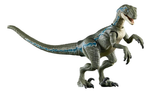 Jurassic World Dinossauro Velociraptor Blue Premium - Mattel