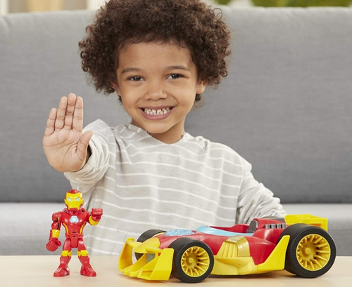Sep De 3 Figuras Marvel Con Sus Vehiculos