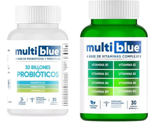 Multiblue Complejo B + Probioticos 30 Capsulas C/u Sfn