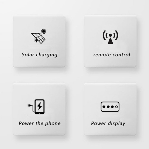 Linterna De Camping Llevó La Luz Solar Recargable Por Usb