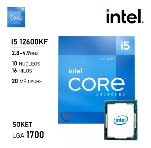 Intel Core i5-12600KF Processor (4.9 GHz, 10 Cores, FCLGA1700) Box