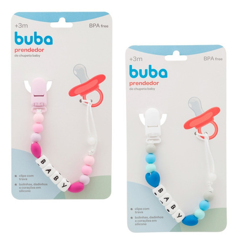 Prendedor De Chupeta Baby Silicone Serve Para Avent Shoothie Cor Rosa