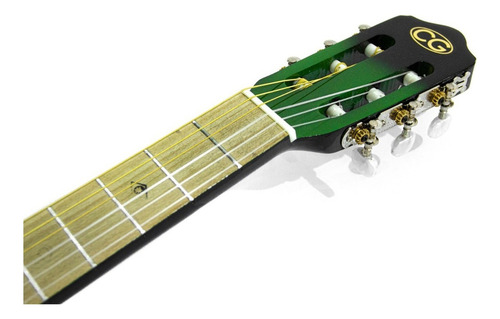 Guitarra Acústica Clásica Cuerdas De Nylon Cl1-verde Color Verde Orientación De La Mano Derecha