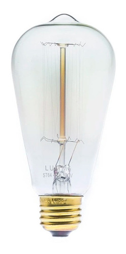 Foco Edison Vintage 40w Incandescente E26 St64 Luz Cálida