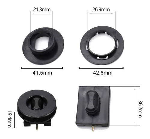 4x Car Mat Carpet Clips Floor Mount Carpet Mat Clip Para