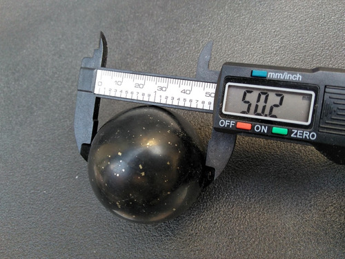 Gotica: Mineral Esfera Onix Negro Con Pirita Zox Sfm5s