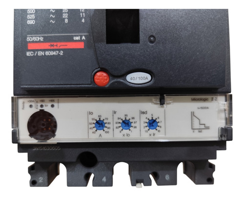 Disjuntor Nsx100f Mic 2.2 100a 3p C10f32d100 - Schneider