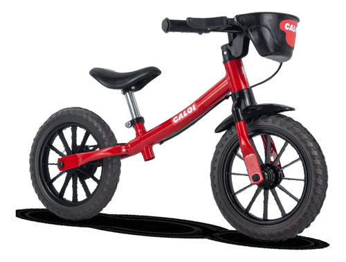 Bicicleta Infantil Equilíbrio Balance Bike Caloi Vermelha