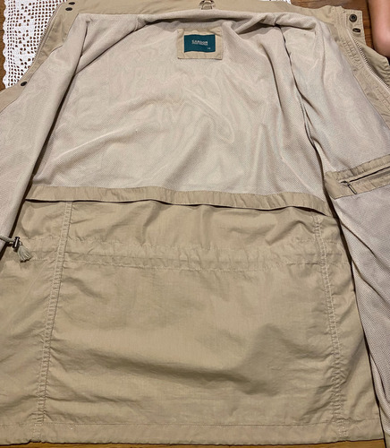 Campera Cardone Liviana-t Xl -mg-beige-mangas Desmontables (Usado)