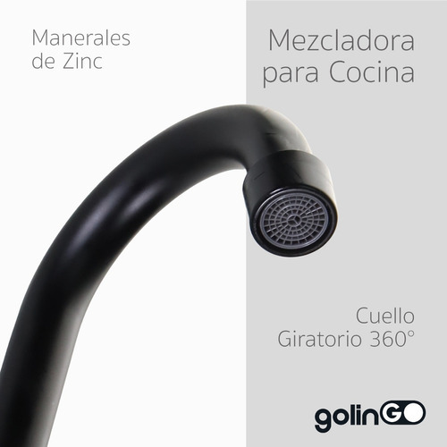 Llave Mezcladora Lavabo 4´ Acero Inoxidable Lavamanos Baño Color Negro