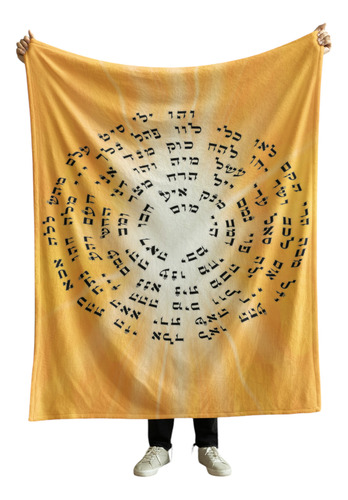 Cobija Frazada Varios Diseños Espiritualidad + Cuarzo Regalo 72 Nombres Sagrados De Dios Frazada Ligera 110x160cm