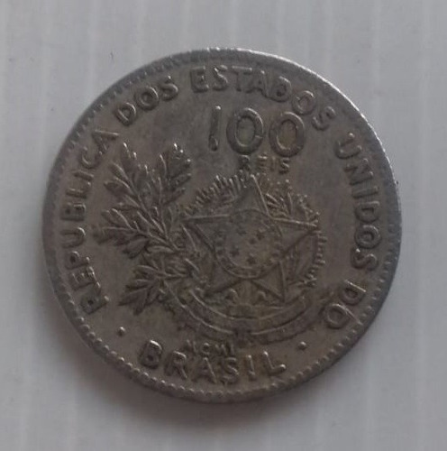 Brasil 100 Reis 1901 Mcmi Cuproniquel Sin Lustrar Km#503