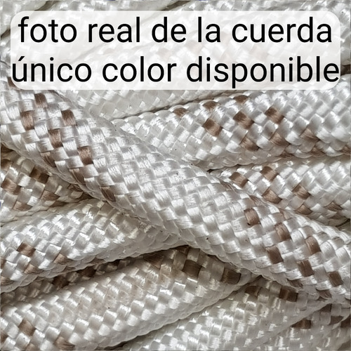 Imagen 2 de 8 de 50 Metros Cuerda Soga Cabo 8mm Poliester Resiste 900kg Carga