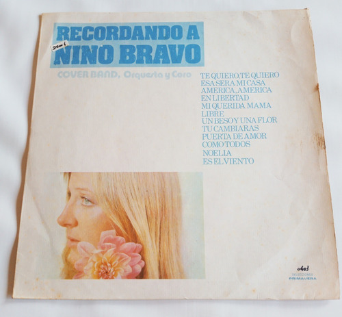 Cover Band Orquesta Y Coro Recordando A Nino Bravo Vinilo Lp