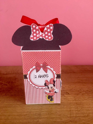 Imagem 4 de 4 de 10 Caixinhas Milk Personalizada Tema Minnie
