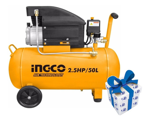 Compresor De Aire Ingco 50lt 2.5hp 1800w Ac25508 + Regalo!