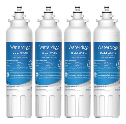 Filtro De Agua Para Refrigerador Adq Waterdrop, Reemplazo Pa