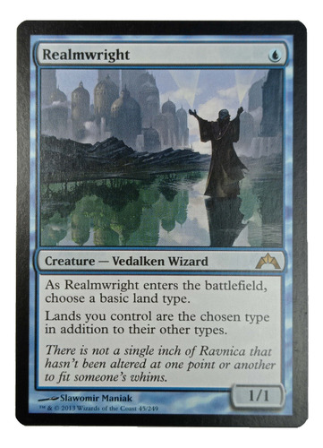 Carta Magic Realmwright [gatecrash] Mtg Vedalken Wizard