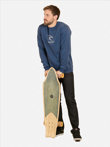 Poleron Cr Search Art Crew Azul Hombre Rip Curl
