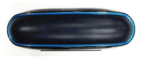 Parlante Blue Monster S309 Inalambrico Bluetooth + Radio Fm Color Negro/azul