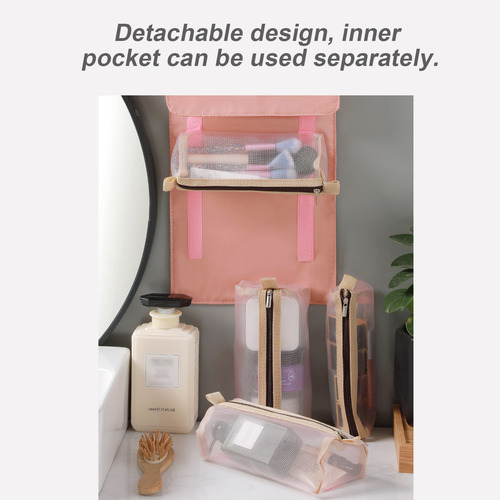 Bolsa De Maquillaje Y Cosméticos 4 En 1, Bolsa De Aseo Portá