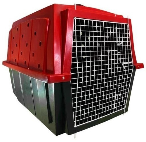 Caixa De Transporte Para Cães E Gatos Azul Plast-kão N.5