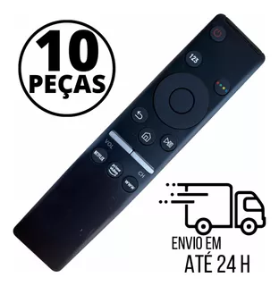 Kit 10 Controle Remoto Compatível Tv Samsung 4k Smart Nova