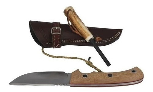 Cuchillo De Caza Muela Aborigen Cachas Micarta - 501065