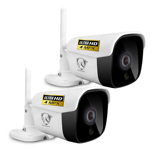 Imagen 1 de 10 de 2 Camaras Wifi Ip Ultra Hd 4 Mpx Exterior Video Seguridad