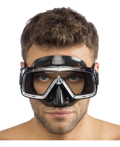 Visor Cressi Sirena Apnea Y Buceo Color Negro . Pvr