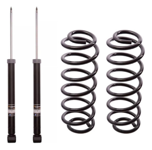 Kit Amortiguadores Y Espirales Vw Golf 4 1998/.. Gnc Tras
