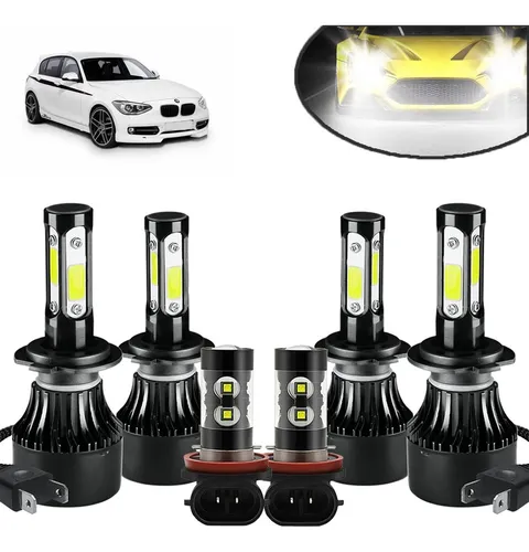 6pcs 12000lm Luz Alta/baja/niebla Kit Faros Led For Bmw