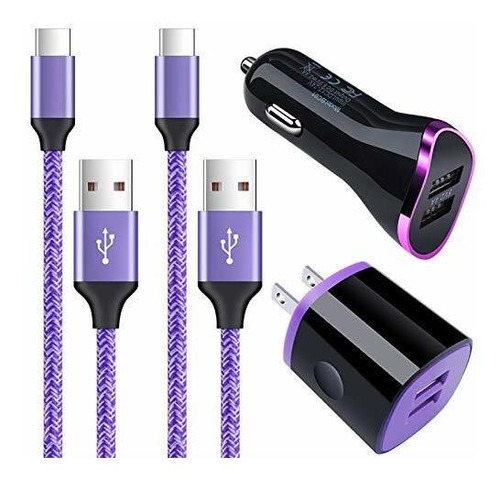 Adaptador De Cargador De Coche Usb C  Cargador De Pared...