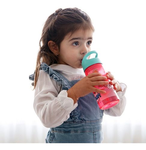 Imagem 6 de 10 de Garrafinha Infantil Buba Canudo Retrátil Água Suco Envio 24h