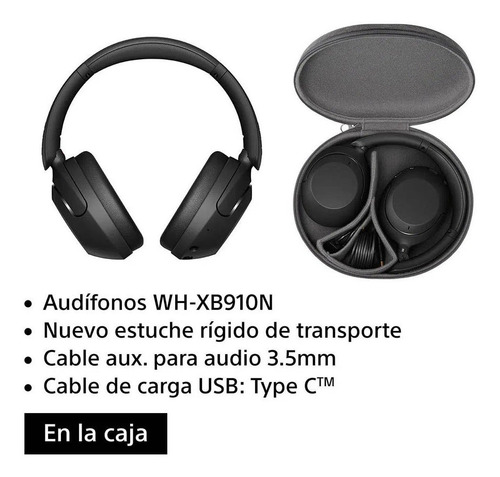 Imagen 6 de 9 de Audifonos Sony Wh Xb910n Bluetooth Noise Cancelling Negro