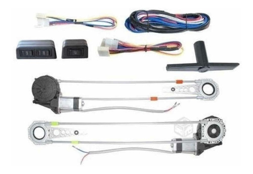 Kit Alza Vidrios Electrónico Para 4 Puertas Alta Calidad