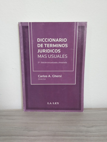 Diccionario De Términos Jurídicos Más Usuales - Libro Usado
