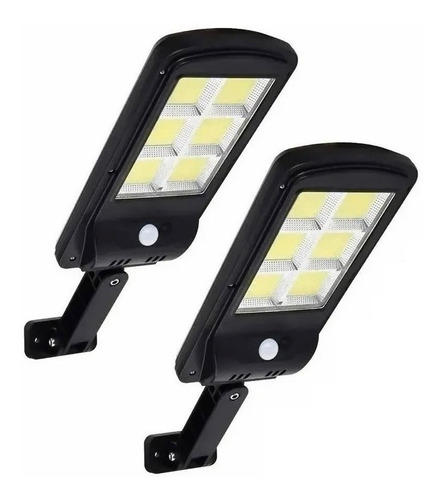 Packx2 Foco Exterior Iluminacion Solar 120w Led Solares 1281