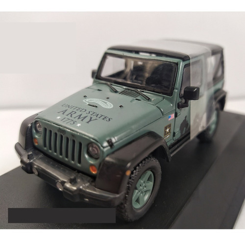 Carro A Escala 1/43 Jeep Wrangler Army 1775