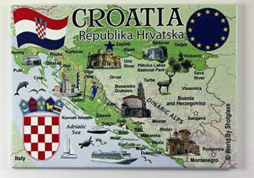 Imán Para Nevera Croacia Eu Series Souvenir