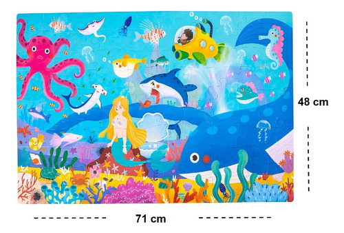 Rompecabezas Puzzles Animal Océano Espacio Juego Didáctico