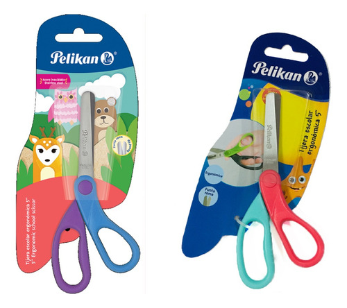 Tijeras Infantiles Escolares De 5  Marca Pelikan 2 Pz