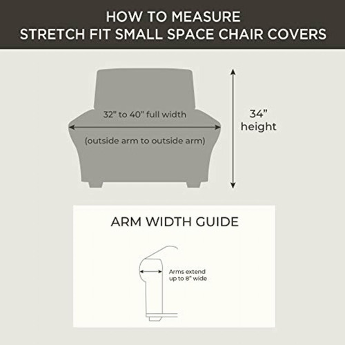 Surefit Funda Elástica Para Sofá De 2 Piezas, Diseño De
