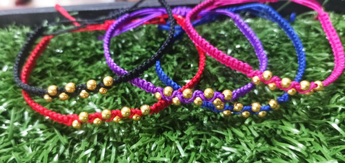 Pulseras Tejido Macramé Elegante