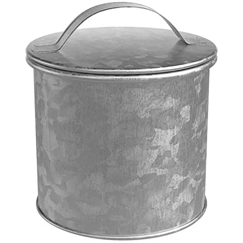 Newport Galvanized Metal Canister | Dry Food Storage Co...
