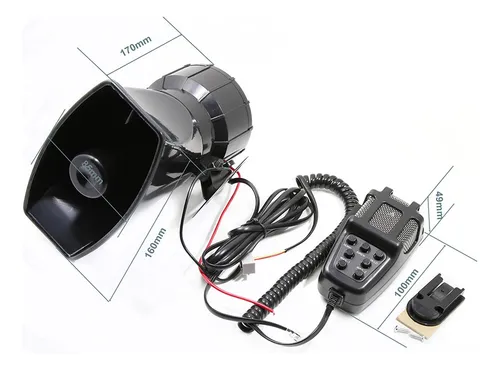 Tone Alarm 110db Alarma Tono Bocina 12v Coche Ambulancia Si