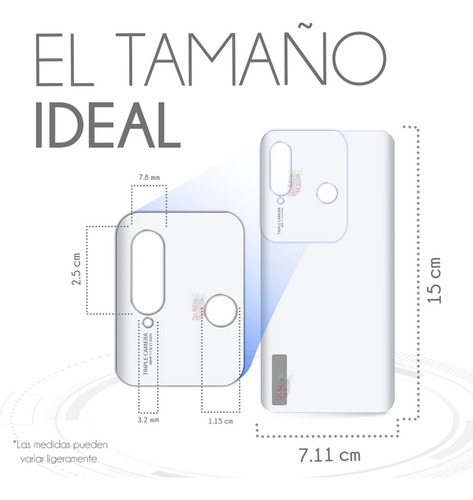 Tapa Trasera Para Huawei P30 Lite Mar-lx3b Mar-l01a 48mp Color Blanco Slim Company