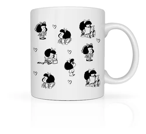 Taza Mafalda Chiquitas, Taza Cerámica Mafalda (11oz=330ml)