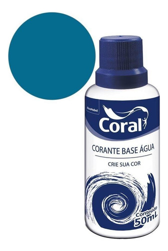 Complemento Parede Corante Azul 50ml Coral