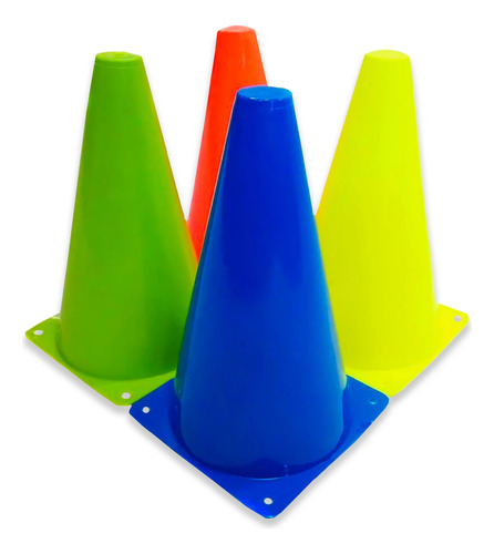 5 Conos 23 Cm  Deporte  Entrenamiento Fútbol Pvc